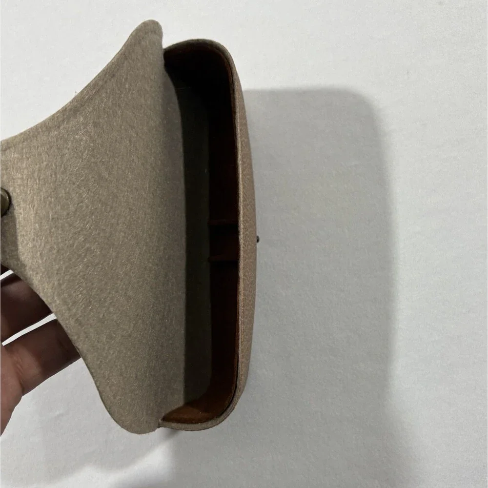 Ray Ban Eyeglasses Brown Tan Sunglasses Carry Case Protective Pleather Grain